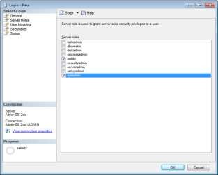 Hình 7 18 Chọn vai trò máy chủ Các loại quyền bulkadmin Cho phép chạy các câu 12