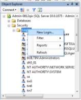 Hình 7 9 Tạo login mới Bước 2 Khai báo tài khoản Nhập tên tài khoản tại 3