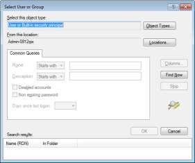 Hình 7 13 Tìm kiếm tài khoản Bước 4 Chọn nút Find Now Khi đó danh sách tài 7