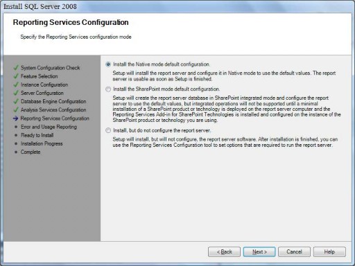 Hình 1 16 Cấu hình dịch vụ Report Bước 10 Tại cửa sổ Errors and Usage 11