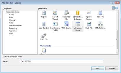 Hình 8 9 Tạo một form mới Bước 2 Tạo một View đặt tên là lop chỉ lấy 2