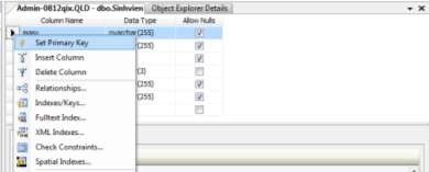 Hình 9 6 Tạo khóa chính Thiết kế ràng buộc khóa ngoại Bảng điểm với 1
