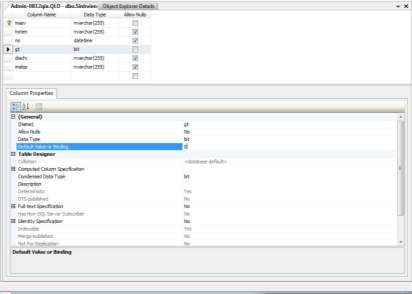 Hình 9 16 Tạo ràng buộc mặc định 4 Tạo Diagrams cho cơ sở dữ liệu Bước 1 11