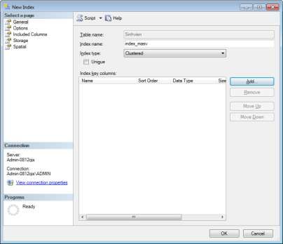 Hình 9 24 Chọn các thông số cho chỉ mục Bước 3 Chọn trường làm chỉ 19