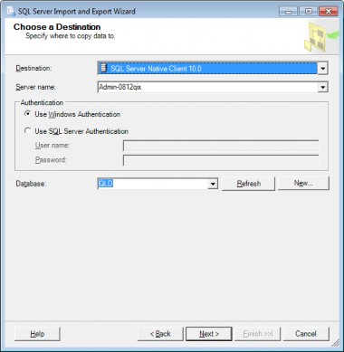 Hình 9 28 Chọn dữ liệu đích Bước 4 Chọn hình thức Import Chọn Next Hình 2