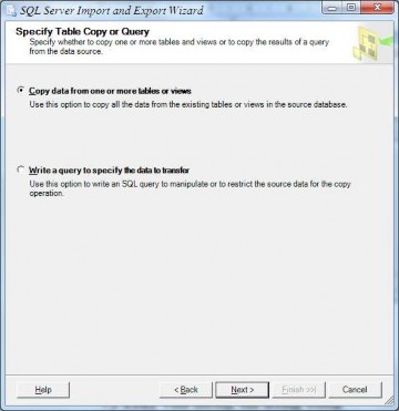 Hình 9 29 Chọn phương thức Import Bước 5 Chọn các bảng dữ liệu có trong tập 3