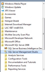 Hình 1 22 Đăng nhập vào SQL Server Management Studio Bước 2 Đăng nhập hệ thống 4