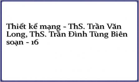 Thiết kế mạng - ThS. Trần Văn Long, ThS. Trần Đình Tùng Biên soạn - 16