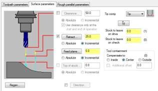 thông số gia Parameters công Finish Parallel Parameters 5 Mô phỏng Toolpath kiểm tra quá 33