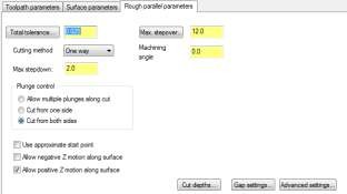 thông số gia Parameters công Finish Parallel Parameters 5 Mô phỏng Toolpath kiểm tra quá 34
