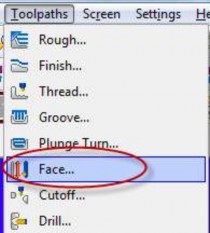 Chọn Tool path Face trên thanh thực đơn Hộp thoại xuất hiện bảng yêu cầu 12