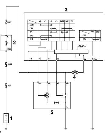 Hình 5 3 Sơ đồ mạch điện điều khiển gạt mưa trước trên xe Toyota Inova 1 10