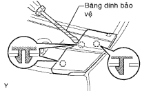 Tháo cụm thông gió dưới bảng taplô bên trái Dùng một tô vít có đầu bọc 1