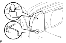 2 Tháo ốp trang trí giá bắt khung dưới cửa trước Nhả khớp vấu và kẹp 1