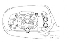 4 1 2 Trình tự kiểm tra 2 Tháo mặt gương Dán băng dính bảo vệ vào mép 23