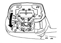 2 Lắp mặt gương Cài khớp 2 dẫn hướng trên gương chiều hậu bên ngoài 3