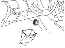 4 2 1 Trình tự tháo 1 Cụm công tắc điều khiển gương 2 Ngăn chứa 1 Tháo ngăn 6