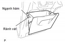 Tháo ngạnh hãm của ngăn chứa lô ra khỏi rãnh vát của hộp và tháo ngắn 8