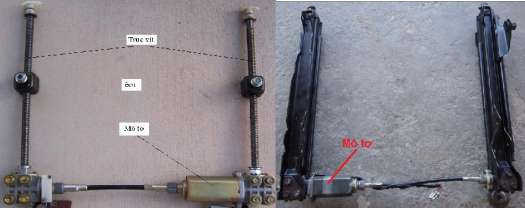 Hình 8 5 Mô tơ điều khiển theo chiều dọc của hệ thống nâng hạ ghế Mô tơ 10