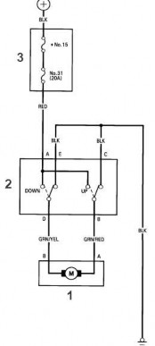 Hình 8 7 Sơ đồ mạch điện điều khiển ghế lái 1 Mô tơ điều khiển ghế 2 13