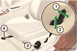 Hình 8 1 Vị trí điều chỉnh ghế thủ công Hình 8 2 Vị trí điều chỉnh của 6