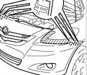 Lắp 2 giắc nối loại có đèn sương mù Cài khớp 6 vấu và lắp nắp ba đờ 19