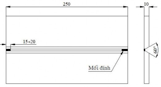 Hình 53 5 Hàn đính tạo phôi Mối đính phải chắc chắn không bị bung trong quá 1