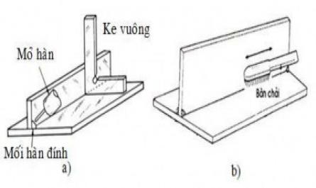 Bài Tập Thực Hành Số 1: Hàn Góc Chữ “T” Không Vát Mép 2 Tấm Thép Các Bon Ở Vị Trí Đứng