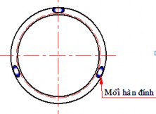 Hình 4 19 a Căn chỉnh kẹp chặt Hình 4 19 b Vị trí các mối đính 6 Gá lắp 3