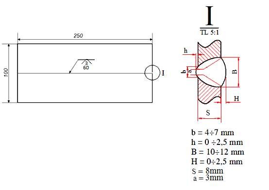 Hình 3 6 Bản vẽ mối hàn 2 Chuẩn bị trang thiết bị và dụng cụ Chuẩn bị 1