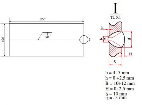 Hình 3 6 Bản vẽ mối hàn 2 Chuẩn bị trang thiết bị và dụng cụ Chuẩn bị 1