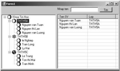 Hình 1 63 Kết quả chọn 1 lớp Hình 1 64 Kết quả chọn một sinh viên 1 3 Làm 3