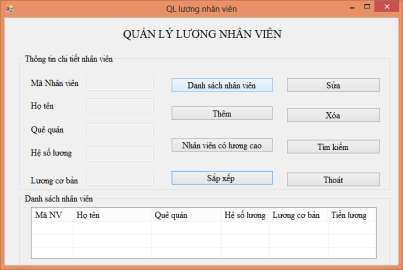 Hình 2 18 Chương trình quản lý lương nhân viên 3