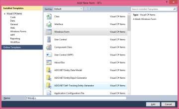Hình 3 19 Cửa sổ Add New Item Nhập tên FrmMain cs vào ô Name Nháy phải chuột vào 5