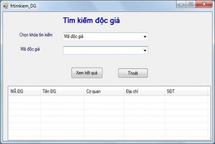 Hình 3 25 Yêu cầu Form xuất hiện chính giữa màn hình Nhãn Tìm kiếm độc 3