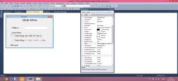 Hình 1 24 Kết quả thiết kế Form tính tổng Viết mã lệnh cho các sự kiện 8