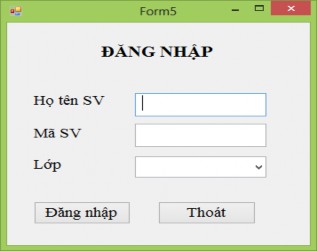 Hình 1 29 Form đăng nhập Yêu cầu Form Nhãn đăng nhập Font Time New Roman chữ 5