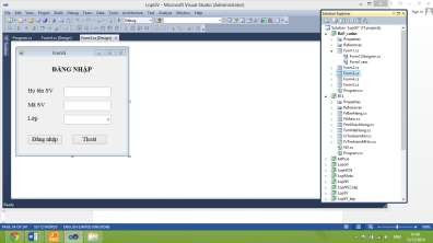 Hình 1 30 Kết quả thiết kế Form đăng nhập Viết mã lệnh cho các sự kiện 6