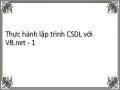 Thực hành lập trình CSDL với VB.net