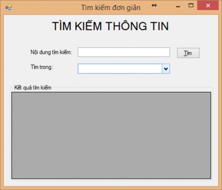 Hình 34 Form tìm kiếm thông tin đơn giản Ngoài ra trong một số trường hợp 1