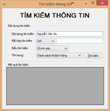 Hình 35 Form tìm kiếm thông tin theo nhiều điều kiện Ngoải ra tùy theo yêu cầu 2