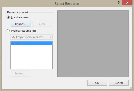 Hình 111 Cửa sổ Select Resource Nhấn vào nút Import để lựa chọn hình ành phù 1