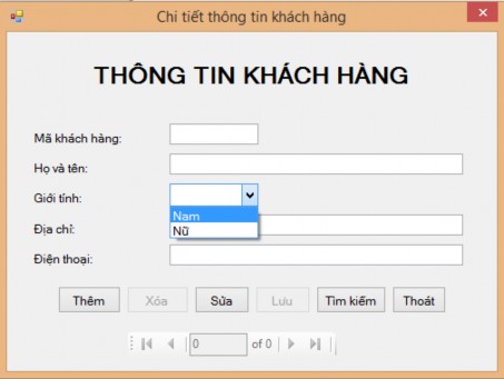 Hình 4 Fom cập nhật thông tin khách hàng Yêu cầu Nhãn cập nhật khách hàng 1