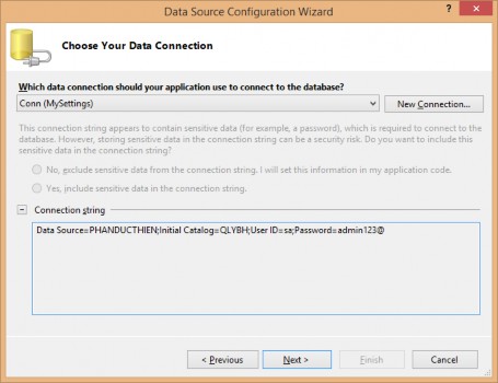 Hình 11 Cửa sổ Data Source Configuration Wizard Nhấn Next và để chuyển qua cửa 8