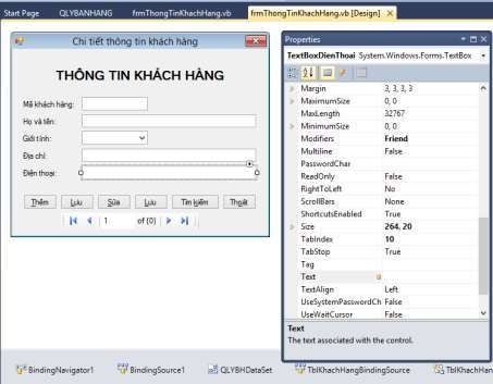Hình 14 Kết quả thiết kế form thông tin khách hàng 4 Kết quả thực thi Hình 2