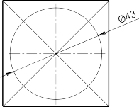 Đúng tâm Nét sắc 1 của khối vuông Vẽ đường tròn cơ sở  43 2 Bước 5