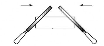 Luôn giữ dũa Dũa mặt nằm ngang phẳng Dũa chỉ cắt khi đẩy Đổi hướng 12