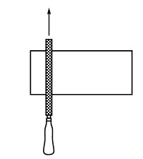 a b c Hình 32 Hướng dũa 2 2 Dũa mặt phẳng Đặt dũa ở một góc của chi tiết 5