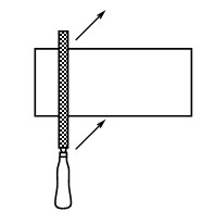 a b c Hình 32 Hướng dũa 2 2 Dũa mặt phẳng Đặt dũa ở một góc của chi tiết 6