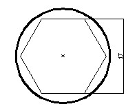 Dựng và cắt dưỡng lục giác Dùng dưỡng lấy dấu trên mặt chuẩn Bước 6 6